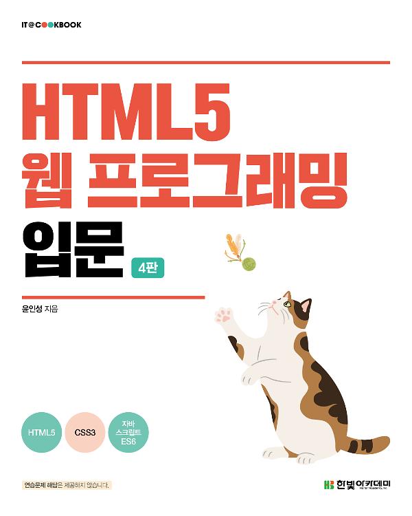 HTML5 웹 프로그래밍 입문_책표지