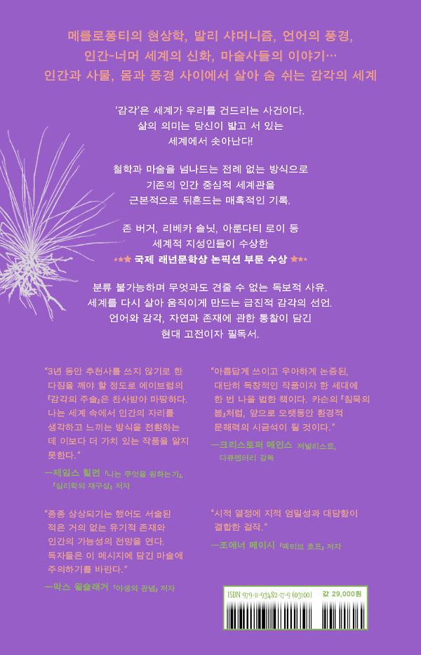 감각의 주술 - 2D 뒤표지