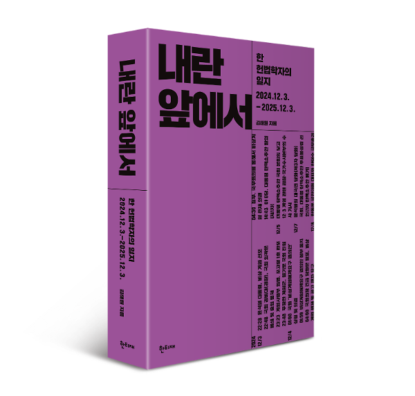 내란 앞에서 - 입체표지(3D 표지)