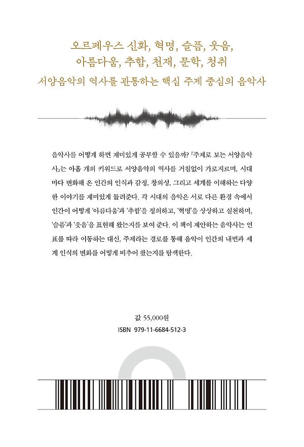 주제로 보는 서양음악사 - 2D 뒤표지