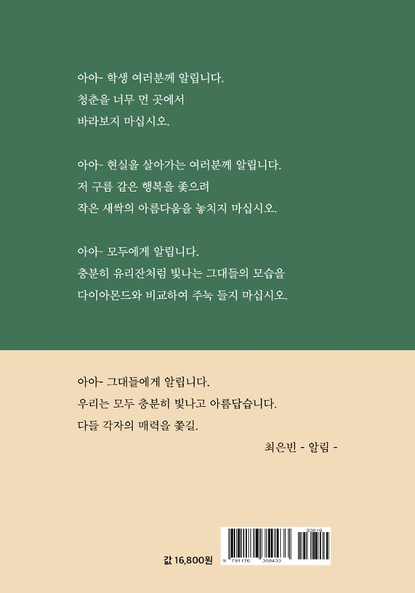 청춘이라 부르는 이름 - 2D 뒤표지