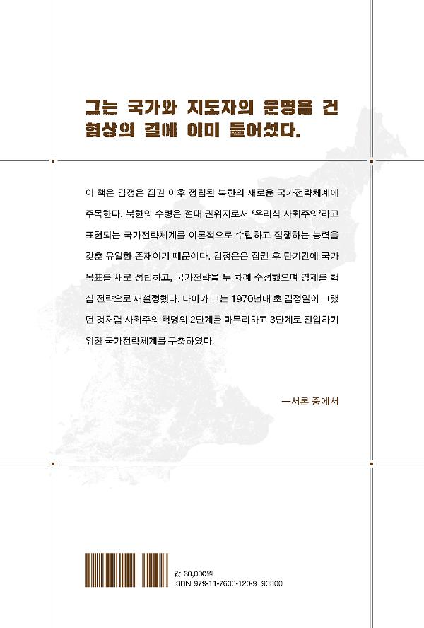 김정은의 북한, 총 대신 삽을 들다 - 2D 뒤표지