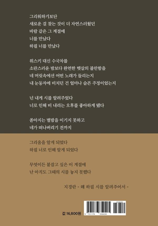 그리움을 바라보는 시간 - 2D 뒤표지