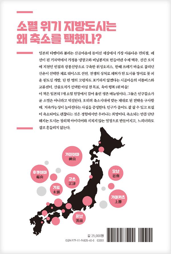 인구는 줄어도 소멸은 없다 - 2D 뒤표지